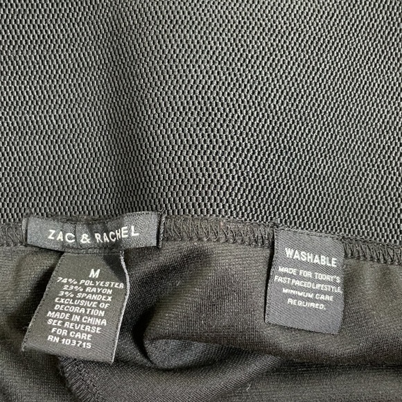 Black High Waist Tummy Control Pull On Work Pant - Picture 13 of 14